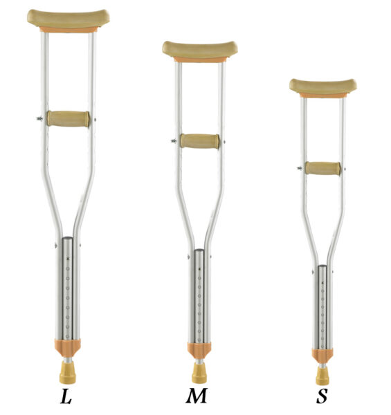 CRUTCHES PAIR SIZE L/M/S