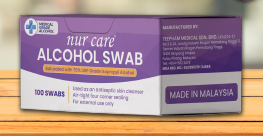 ALCOHOL SWAB (100PCS) NURCARE NON STERILE