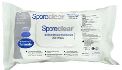 SPORECLEAR FLAT PACK WIPES 200s ( NON ALCOHOL )